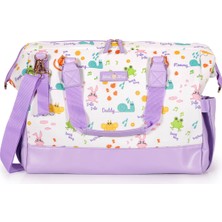 Milk&moo Anne Bebek Çantası Suya Dayanıklı Polyester Malzeme ile 42 cm Kapasite Mor Renk