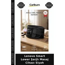 Carlburn Premium Lenovo Smart Lower Şarjlı Masaj Cihazı Siyah Bel Ev Rahatlık