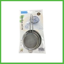 Bezos 3'li Metal Süzgeç 14-16-18 cm Arz