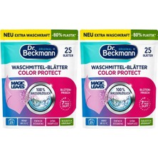 Dr. Beckmann Magic Leaves Color Protect Renkliler Için Çamaşır Deterjan Yaprakları 2X25 Adet