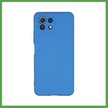 Bezos Mi 11 Lite Uyumlu Kılıf Nano Içi Kadife Silikon - Mavi Mgc