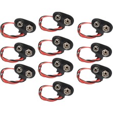 Belirtilmemiş OEM 9 Volt Pil Başlığı 10'lu 9V Pil Yuvası AAA Pil Yatağı Yüksek Performanslı Bağlantı