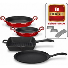 Lava Döküm Kahvaltı Seti 4'lü Kahvaltı Ustası Set 1