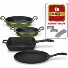 Lava Döküm Kahvaltı Seti 4'lü Kahvaltı Ustası Set 1