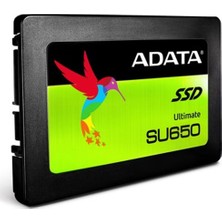 Adata 480GB SU650 ASU650SS-480GT-R 520-450MB/S Sata-3 SSD Disk