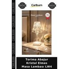 Carlburn Özel Üretim Torima Abajur Kristal Elmas Masa Lambası Lw4 Hediyelik Lamba Aydınlatma Ortam Işığı