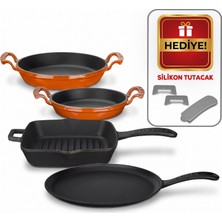 Lava Döküm Kahvaltı Seti 4'lü Kahvaltı Ustası Set 1
