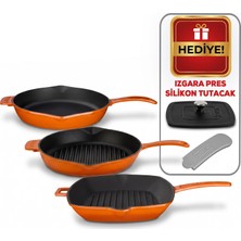 Lava Döküm Izgara Seti 4'lü | Izgaranın Ustası