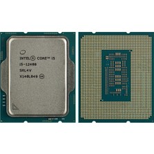 Intel Core I5 12400 18MB 6 Çekirdekli O/b UHD VGA 1700P Kutusuz+Fansız