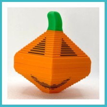 Defne Store 3D Baskı Balkabağı Altıgen Fidget Çift Taraflı Cadılar Bayramı Stres Oyuncağı Turuncu Yeşil Dfnbez