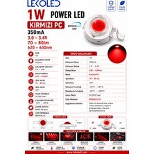 Magicledcorner 1W Kırmızı Power LED Pc 100 Adet