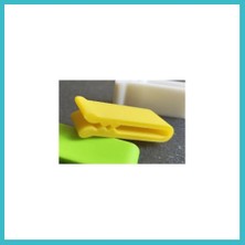 Defne Store 3D Baskı Çok Amaçlı Poşet Ağzı Kapatma Klipsi 20'li Set Gıda Poşeti ve Kablo Sıkıştırıcı Klips - Sarı Dfnbez