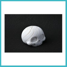 Defne Store 3D Baskı Kafatası Fidget Uzayan Spiral Kafatası Stres Oyuncağı Cadılar Bayramı Dekoru Beyaz Dfnbez