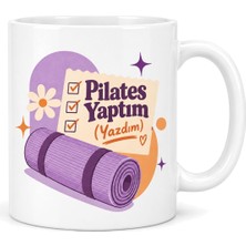Defne Store Pilates Molası Tasarımlı Porselen Kupa - Model 353 Dfnbez