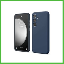 Bezos Galaxy S24 Fe Kılıf First Silikon - Lacivert Arz