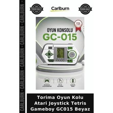 Carlburn Delux Serisi Torima Oyun Kolu Atari Joystick Tetris Gameboy GC015 Beyaz Oynama Retro Hobi