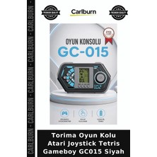 Carlburn Premium Torima Oyun Kolu Atari Joystick Tetris Gameboy GC015 Siyah Müzikli Konsol Oyuncak