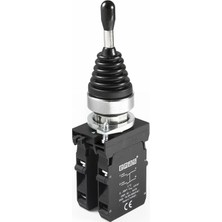 Emas CM707DJ40 2no+2no Kalıcı 4 Pozisyonlu Metal Joystick Buton 22 mm
