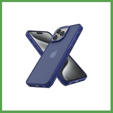 Bezos iPhone 15 Pro Max Uyumlu Kılıf Elegant Kapak - Lacivert Mgc