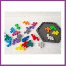 Bezos 3D Baskı Montessori Altıgen Puzzle - Eğitici Petek Zekâ ve Mantık Oyunu Atg