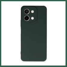 Vintessy Vıntessy Vivo Y28 Uyumlu Kılıf First Silikon - Koyu Yeşil BZS01