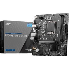 MSI Msı Pro H610M-E Ddr4 3200MHZ Matx 1700P