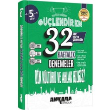 2027 Ankara Yayıncılık 5. Sınıf Din Kültürü ve Ahlak Bilgisi 32 Haftalık Güçlendiren Denemeleri