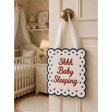 Tly Home Textiles Keten Bebek Uyku / Baby Sleeping Kapı Yastığı(Lacivert-Kırmızı)