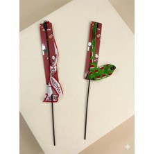 Madpet 2 Adet Plastik Saplı Desenli Eğlenceli Kedi Oyun Oltası