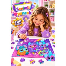 Farbu Oyuncak Sevimli Oyuncak 200 Parça Puzzle Yapboz Renkli ve Eğlenceli Yüksek Baskı Kaliteli 33 x 48 cm Puzzle