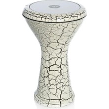 Vatan VD-3044 Çömlek Çatlak Boyalı Darbuka Beyaz