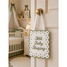 Tly Home Textiles Keten Bebek Uyku / Baby Sleeping Kapı Yastığı(Yeşil)