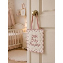 Tly Home Textiles Keten Bebek Uyku / Baby Sleeping Kapı Yastığı(Pembe)