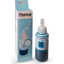 Epson T6735 Uyumlu Açık Mavi Photoink Plus Mürekkep 70 ml L800 L805 L810 L850 L1800