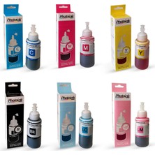 Epson Uyumlu Photoink Plus 6 Renk Mürekkep Seti L800 L805 L810 L850 L1800