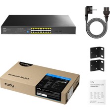 Cudy 16PORT Poe 200W 2-Sfp Gigabit Watchdog Switch GS1020PS2