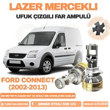 OtoÇizgi Ford Connect 2002 - 2013 Kısa Far Uyumlu Mercek LED Ufuk Çizgili Far Ampulü LED Şimşek Etkili