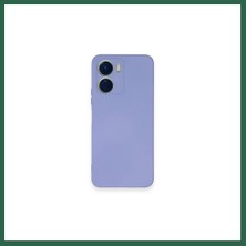 Vintessy Vıntessy Vivo Y16 Uyumlu Kılıf Nano Içi Kadife Silikon - Lila BZS01
