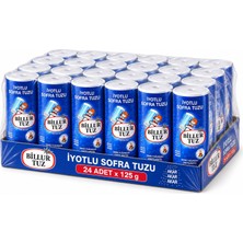Billur Tuz 125 gr Tuzluklu Karton Piknik Boy x 24 Adet