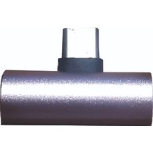 Type-C To Aux ve Şarj Çevirici Adaptör Qtop Q-4485 Rosegold