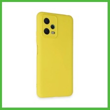 Bezos Redmi Note 12 5g Uyumlu Kılıf Nano Içi Kadife Silikon - Sarı Arz