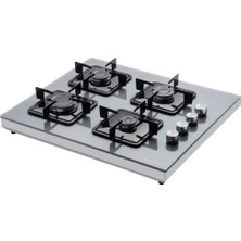 Eminçelik Ec-Sü 1240 GG60 Ekng Gri Set Üstü  Cam Ocak