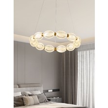 Apliqa Aspen 12'li Yuvarlak Eskitme Sarkıt LED Modern Salon Avize