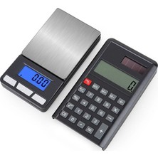 Marsilyan LCD Ekran Elektronik Hesap Makineli Hassas Dijital Takı Altın Gram Ölçer Terazi (500G 0.1g)