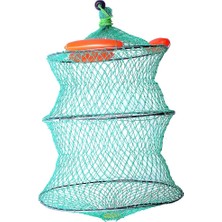 Captain 6612 File Livar Şamandralı Balık Sepeti 40X60cm 18mm Göz ile Balık Avında Güvenli Saklama