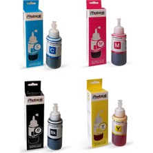 Epson Uyumlu Photoink Plus 4 Renk 4X70 ml Mürekkep Seti L100 L110 L200 L210 L300 L355 L455