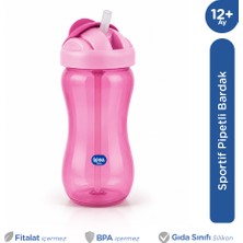 Wee Baby Renkli Pipetli Bardak 350 ml - Pembe
