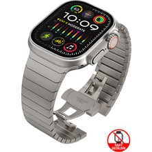 Dexmon Apple Watch 12 11 10 46mm 9 8 7 6 SE Ultra Uyumlu 42-44-45-49mm Titanyum Çelik Paslanmaz Kordon