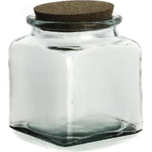 San Miguel 1.1 Litre Köşeli Kavanoz 1100 ml Sofra Sunumuna Uygun