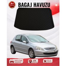 Peugeot 307 Hb 2001-2008 3D Bagaj Havuzu Premıum A+